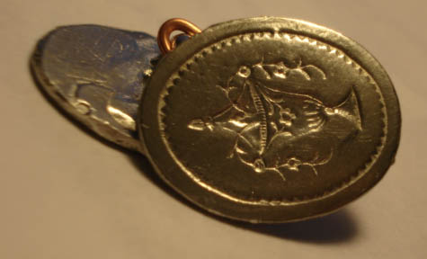 Cuff Link Palm Tree Style